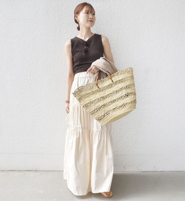 SHIPS for women「〈手洗い可能〉ラメ 2WAY ノースリーブ プルオーバー」|タンクトップ|