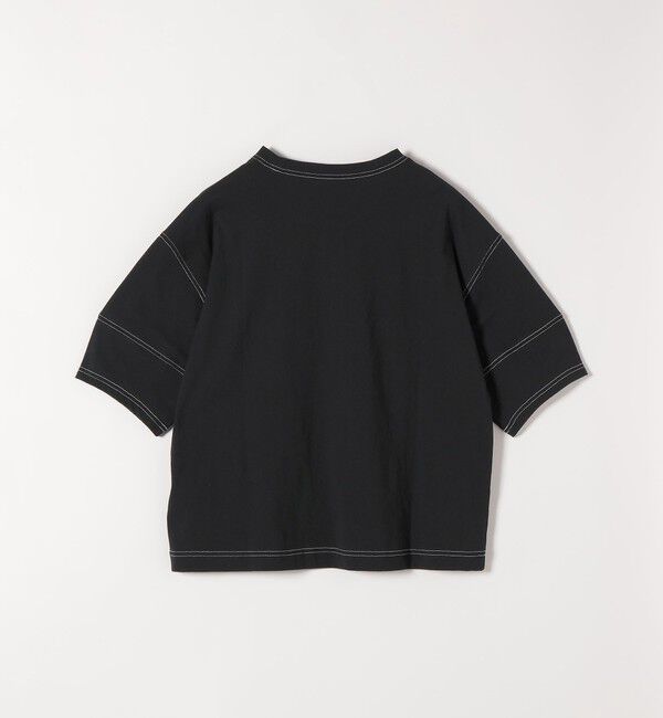 SHIPS any「SHIPS any:〈抗菌防臭/洗濯機可能〉USAコットン 配色 ステッチ ワイド TEE」|Tシャツ・カットソー|