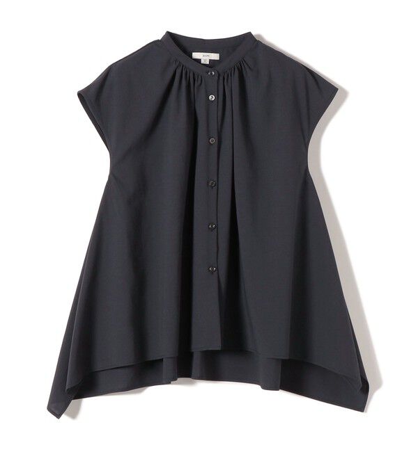 SHIPS for women「〈UVカット/吸水速乾/接触冷感/防シワ〉ハンカチーフ ヘムライン バック フレア ブラウス」|シャツ・ブラウス|