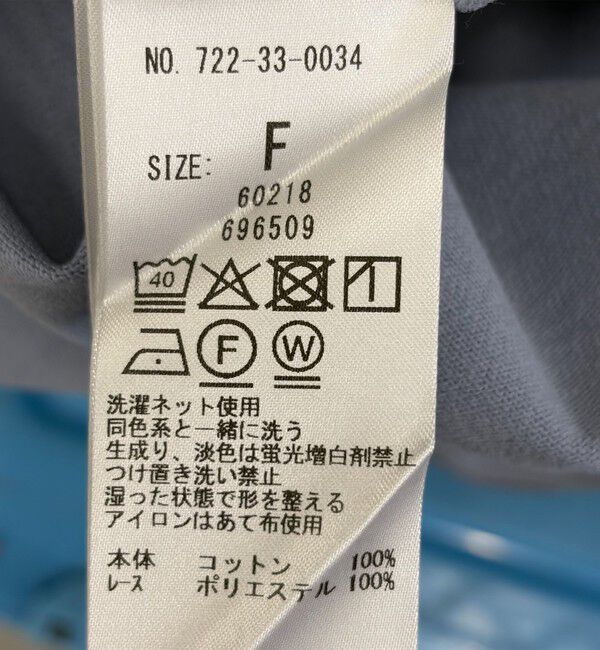 SHIPS any「《一部追加予約》SHIPS any:〈洗濯機可能〉レース カラー フレンチスリーブ ポロ プルオーバー」|Tシャツ・カットソー|