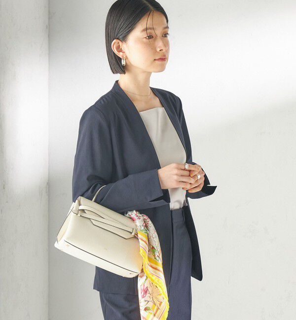 SHIPS for women「〈洗濯機可能/接触冷感/吸水速乾〉FUNCTION カラーレス ジャケット（セットアップ対応可）」|ノーカラージャケット|