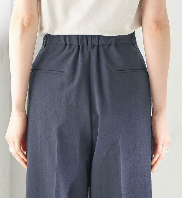 SHIPS for women「〈洗濯機可能/接触冷感/吸水速乾〉FUNCTION セミワイド パンツ（セットアップ対応可）」|スラックス|