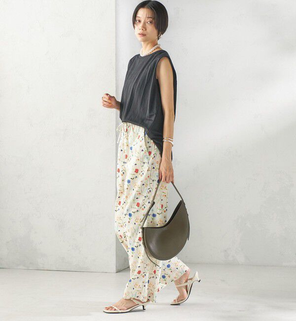 SHIPS for women「【実力派ベーシック】〈手洗い可能〉レーヨン ナイロン 深 ベンツ ノースリーブ プルオーバー」|Tシャツ・カットソー|