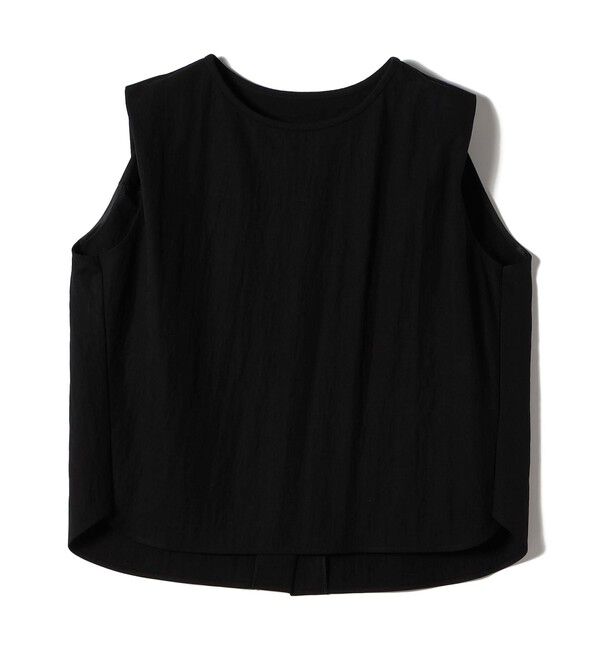SHIPS for women「【実力派ベーシック】〈手洗い可能〉レーヨン ナイロン 深 ベンツ ノースリーブ プルオーバー」|Tシャツ・カットソー|