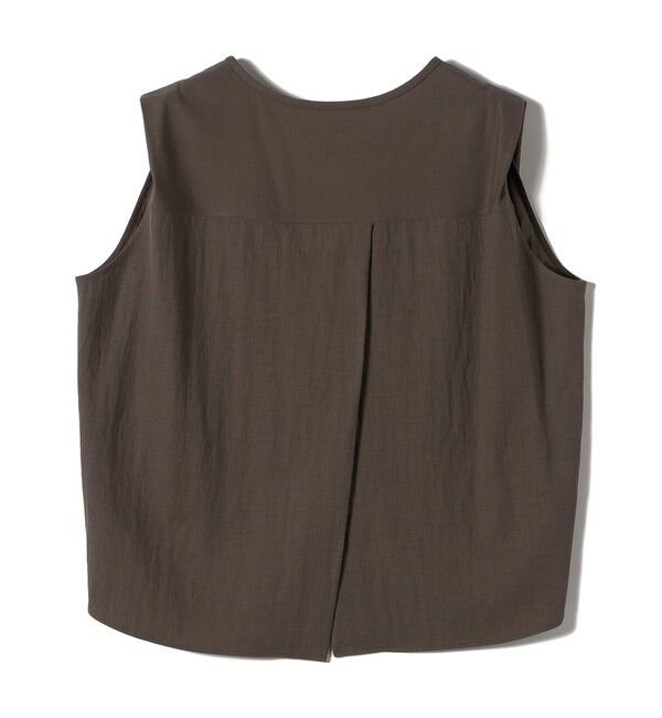 SHIPS for women「【実力派ベーシック】〈手洗い可能〉レーヨン ナイロン 深 ベンツ ノースリーブ プルオーバー」|Tシャツ・カットソー|