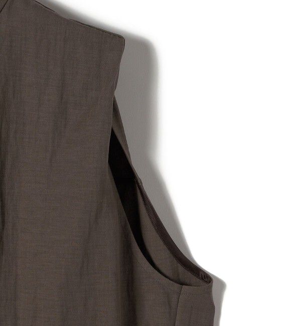 SHIPS for women「【実力派ベーシック】〈手洗い可能〉レーヨン ナイロン 深 ベンツ ノースリーブ プルオーバー」|Tシャツ・カットソー|