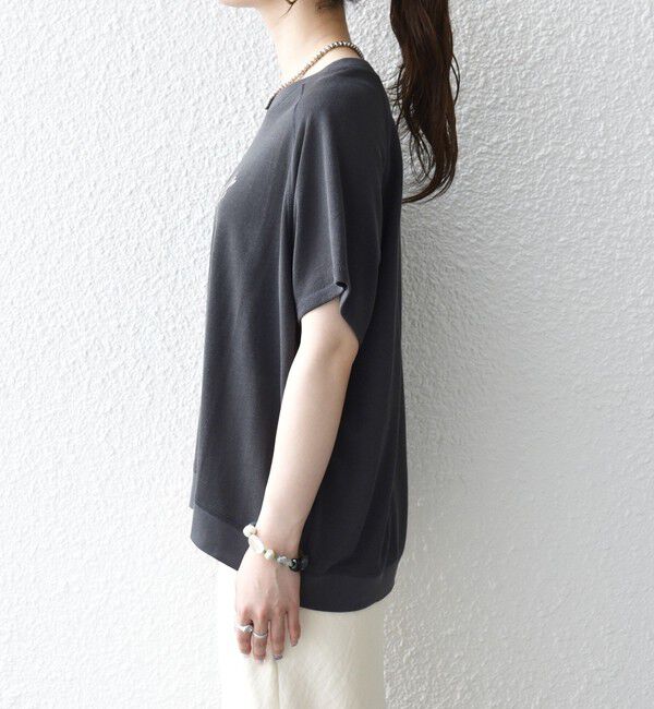 SHIPS any「SHIPS any:〈洗濯機可能〉シアー 裏毛 ロゴ TEE」|Tシャツ・カットソー|