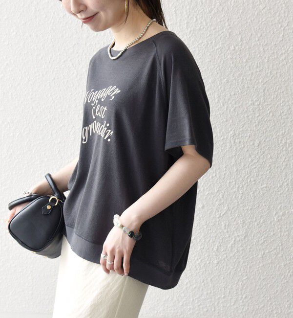 SHIPS any「SHIPS any:〈洗濯機可能〉シアー 裏毛 ロゴ TEE」|Tシャツ・カットソー|