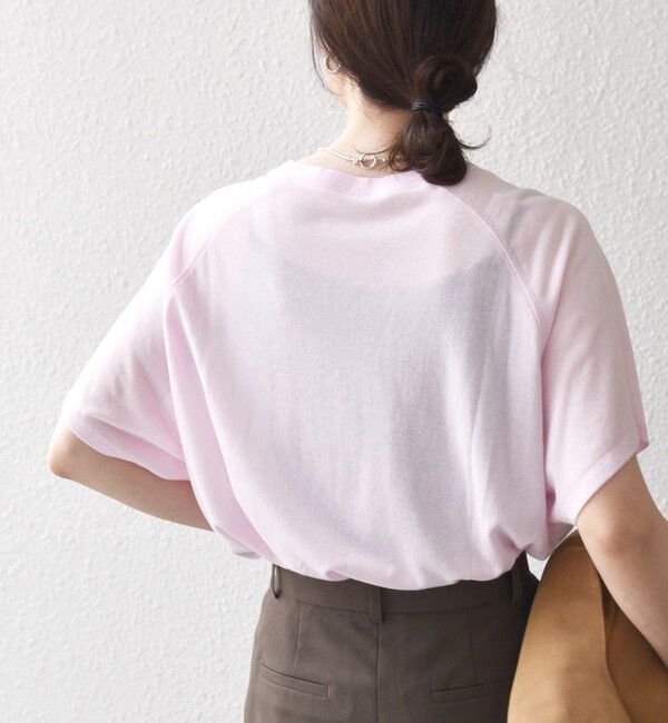 SHIPS any「SHIPS any:〈洗濯機可能〉シアー 裏毛 ロゴ TEE」|Tシャツ・カットソー|
