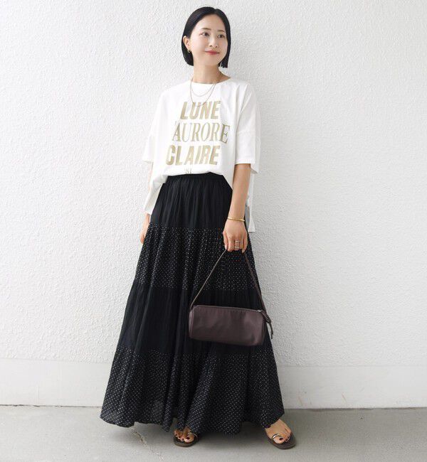 SHIPS for women「【SHIPS別注】81BRANCA: 5分袖 ロゴ・フォト TEE」|Tシャツ・カットソー|