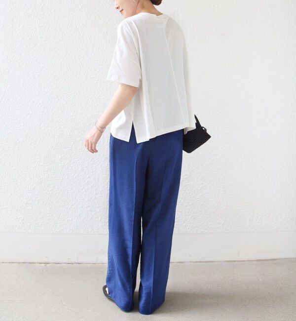 SHIPS for women「【SHIPS別注】81BRANCA: 5分袖 ロゴ・フォト TEE」|Tシャツ・カットソー|
