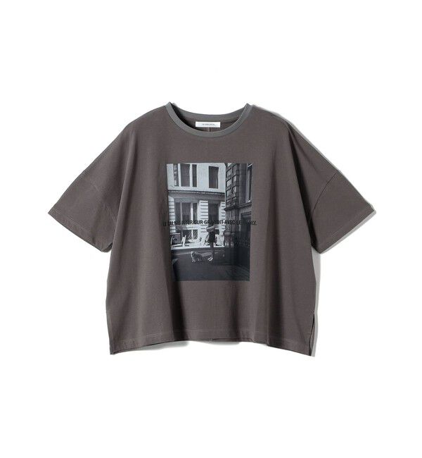 SHIPS for women「【SHIPS別注】81BRANCA: 5分袖 ロゴ・フォト TEE」|Tシャツ・カットソー|