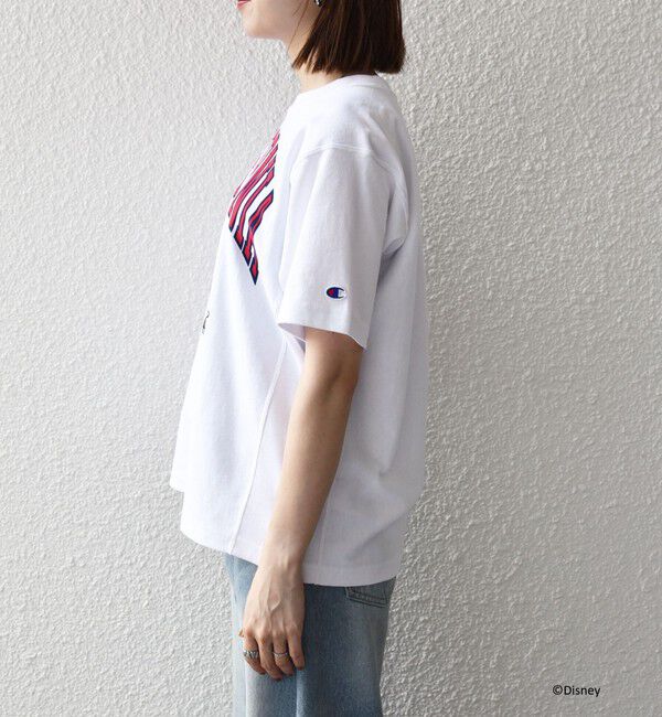 SHIPS any「Champion:〈洗濯機可能〉ディズニー / グラフィック ロゴ ショート スリーブ TEE」|Tシャツ・カットソー|