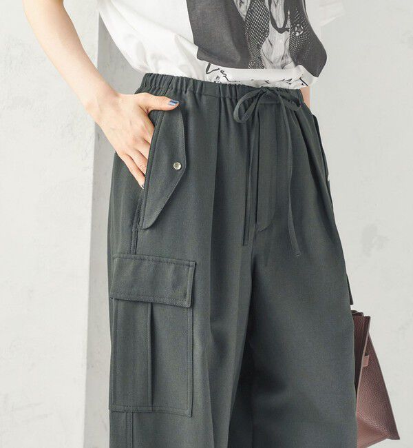 SHIPS for women「〈撥水加工/洗濯機可能〉メランジ ツイル フィールド パンツ」|その他|