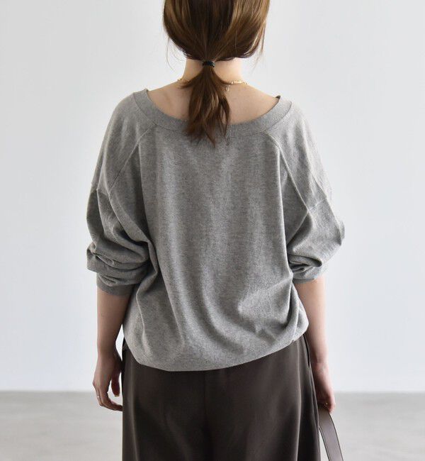 quaranciel「《予約》quaranciel:〈手洗い可能〉カシミヤ ミックス Vネック ドロスト カーディガン」|カーディガン|