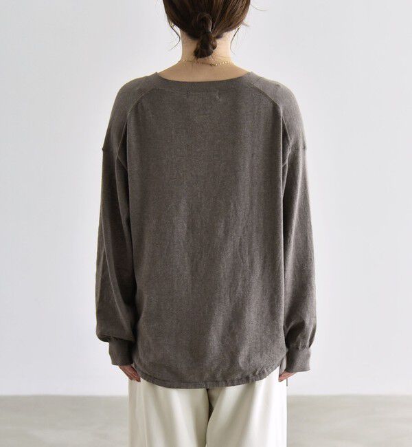 quaranciel「《予約》quaranciel:〈手洗い可能〉カシミヤ ミックス Vネック ドロスト カーディガン」|カーディガン|