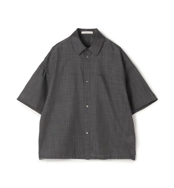 GALERIE VIE「エアリークレープ ハーフスリーブシャツ」|シャツ・ブラウス|15 グレー