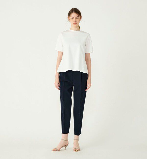 Ballsey「スーピマモクロディ ペプラムTシャツ」|Tシャツ・カットソー|