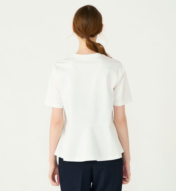 Ballsey「スーピマモクロディ ペプラムTシャツ」|Tシャツ・カットソー|