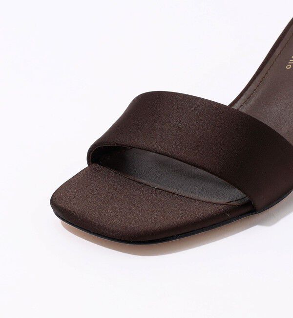 TOMORROWLAND GOODS「alagio SATIN MULE SARA ヒールサンダル」|サンダル|