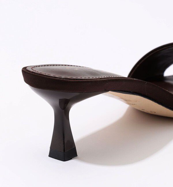 TOMORROWLAND GOODS「alagio SATIN MULE SARA ヒールサンダル」|サンダル|