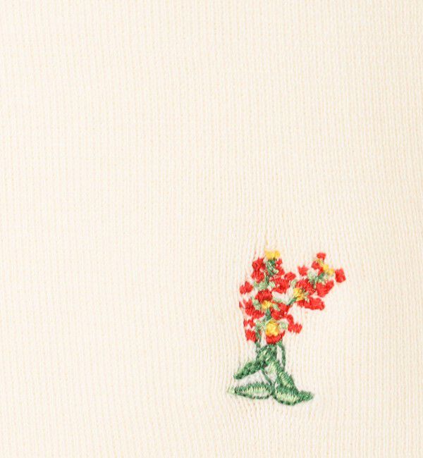 CABaN「BOUQUET  エンブロイダリーハーフスリーブカーディガン」|ニット・セーター|