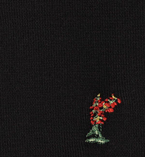 CABaN「BOUQUET  エンブロイダリーハーフスリーブカーディガン」|ニット・セーター|
