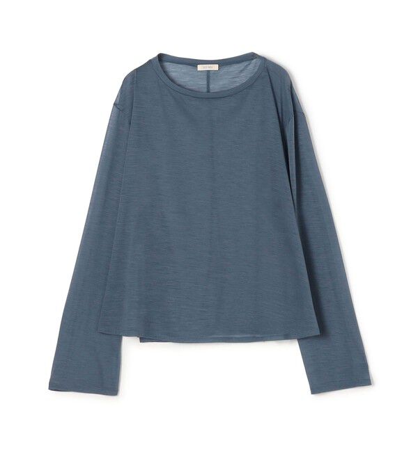 DES PRES「ファインエアリーウールジャージー フレアプルオーバー」|Tシャツ・カットソー|15 グレー