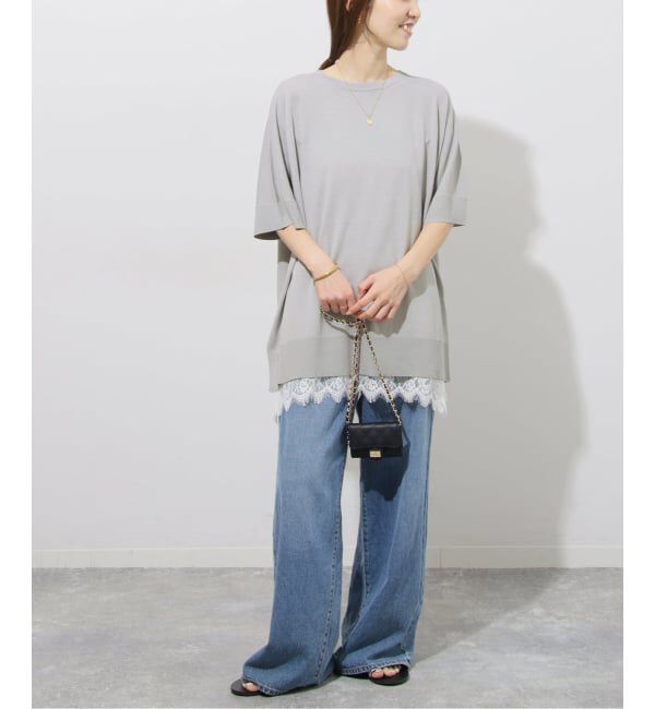 JOURNAL STANDARD relume「《追加4》接触冷感 / ウォッシャブルクールポンチョプルオーバー」|ニット・セーター|