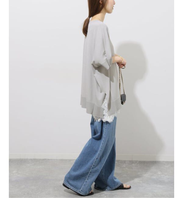 JOURNAL STANDARD relume「《追加4》接触冷感 / ウォッシャブルクールポンチョプルオーバー」|ニット・セーター|