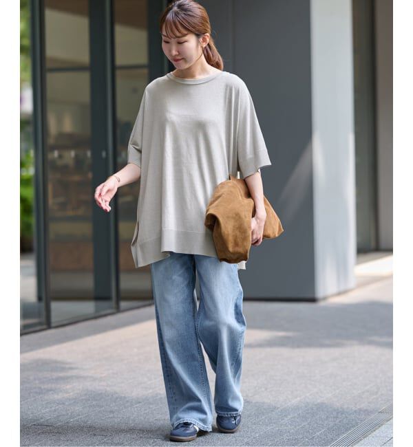 JOURNAL STANDARD relume「《追加4》接触冷感 / ウォッシャブルクールポンチョプルオーバー」|ニット・セーター|