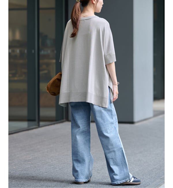 JOURNAL STANDARD relume「《追加4》接触冷感 / ウォッシャブルクールポンチョプルオーバー」|ニット・セーター|