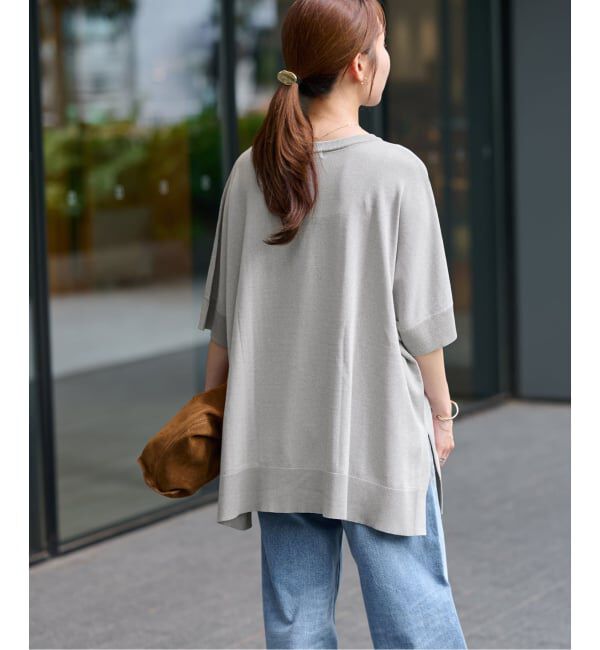 JOURNAL STANDARD relume「《追加4》接触冷感 / ウォッシャブルクールポンチョプルオーバー」|ニット・セーター|