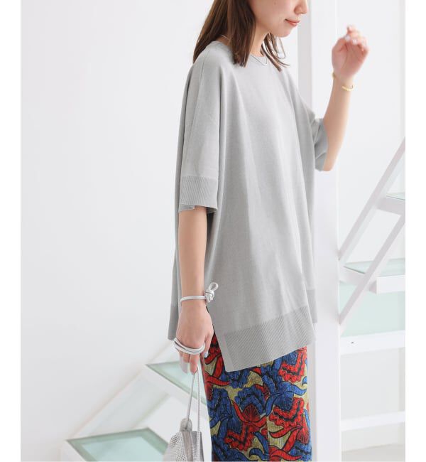 JOURNAL STANDARD relume「《追加4》接触冷感 / ウォッシャブルクールポンチョプルオーバー」|ニット・セーター|