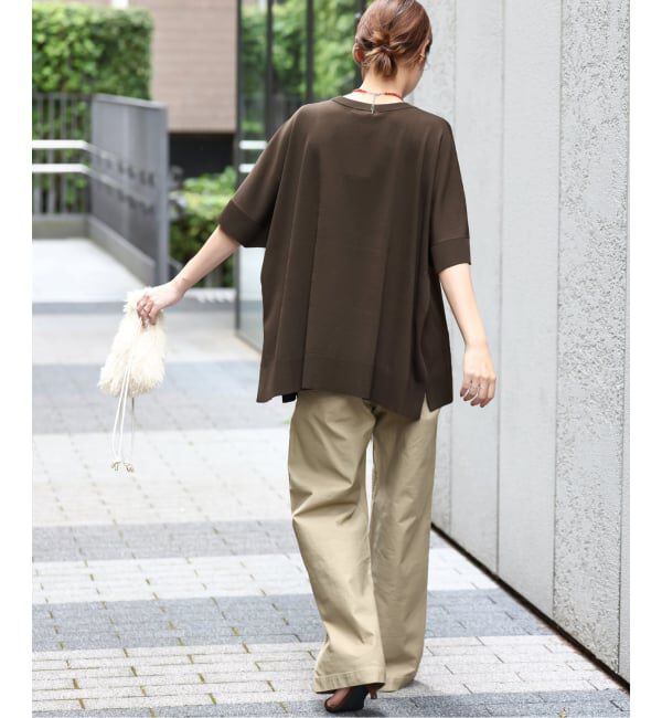 JOURNAL STANDARD relume「《追加4》接触冷感 / ウォッシャブルクールポンチョプルオーバー」|ニット・セーター|