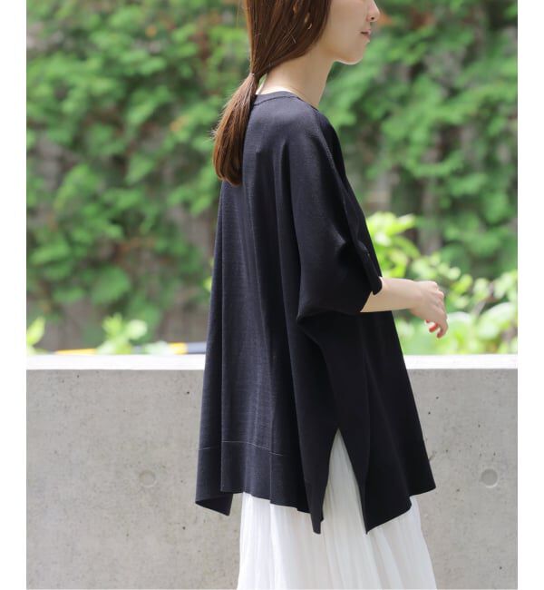JOURNAL STANDARD relume「《追加4》接触冷感 / ウォッシャブルクールポンチョプルオーバー」|ニット・セーター|