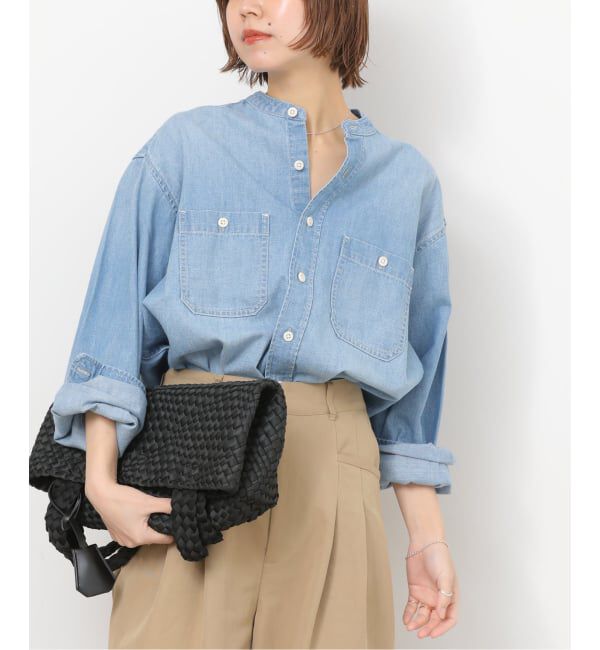 JOURNAL STANDARD relume「デニムバンドカラーシャツ」|シャツ・ブラウス|