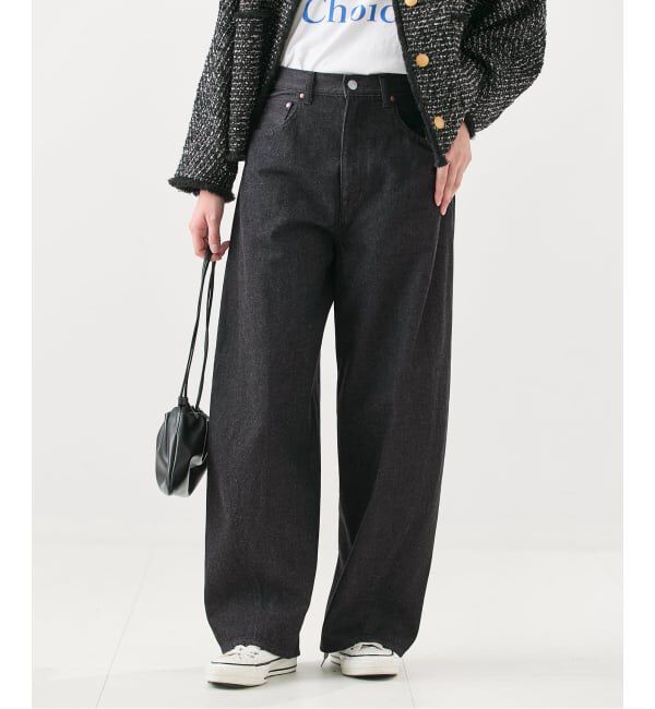 journal standard L'essage「11.8oz 3D デニムパンツ」|デニム|ブラック