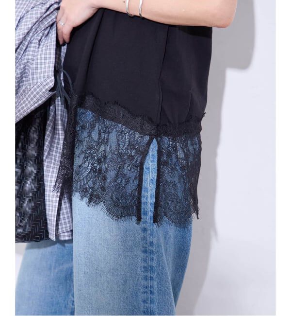 JOURNAL STANDARD「《追加3》レースヘムシアータンク」|Tシャツ・カットソー|