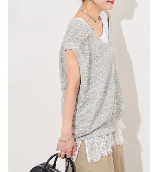 JOURNAL STANDARD「《追加3》レースヘムシアータンク」|Tシャツ・カットソー|