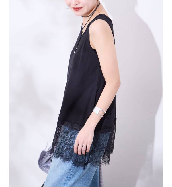 JOURNAL STANDARD「《追加3》レースヘムシアータンク」|Tシャツ・カットソー|
