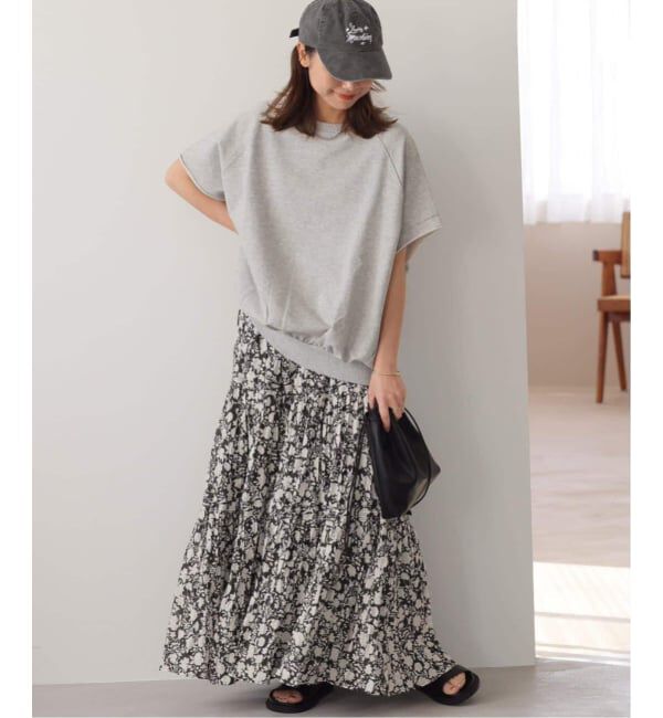JOURNAL STANDARD relume「《WEB限定追加2》コットンボイルクリンクルティアードスカート（柄）」|スカート|