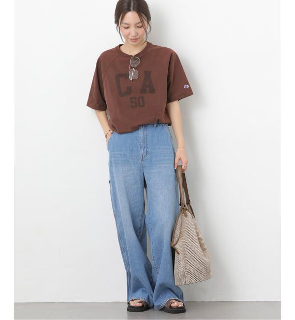JOURNAL STANDARD relume「《追加》別注【Champion/チャンピオン】16s/1 Jersey TEE Bleach Wash：Tシャツ」|Tシャツ・カットソー|