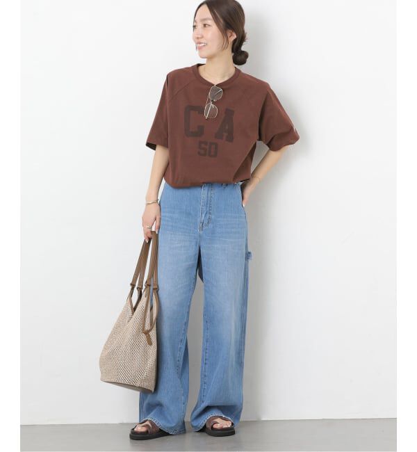 JOURNAL STANDARD relume「《追加》別注【Champion/チャンピオン】16s/1 Jersey TEE Bleach Wash：Tシャツ」|Tシャツ・カットソー|