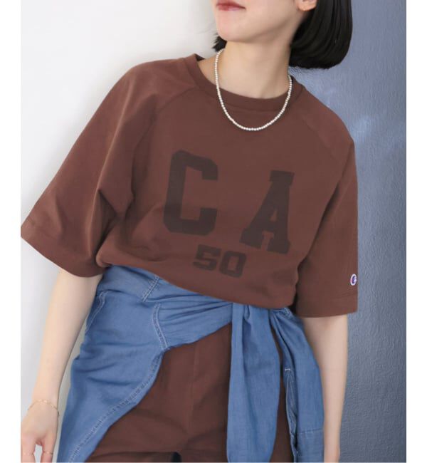 JOURNAL STANDARD relume「《追加》別注【Champion/チャンピオン】16s/1 Jersey TEE Bleach Wash：Tシャツ」|Tシャツ・カットソー|