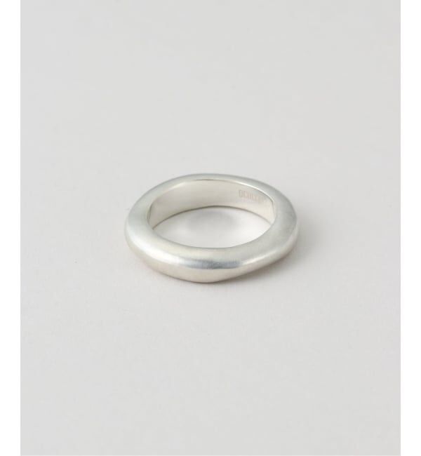 journal standard L'essage「OCUCCI/オクチ Ring Skiny-single faceted black d リング」|リング|