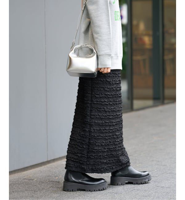 JOURNAL STANDARD relume「《WEB+一部店舗限定追加2》シャーリングジャガードスカート」|スカート|