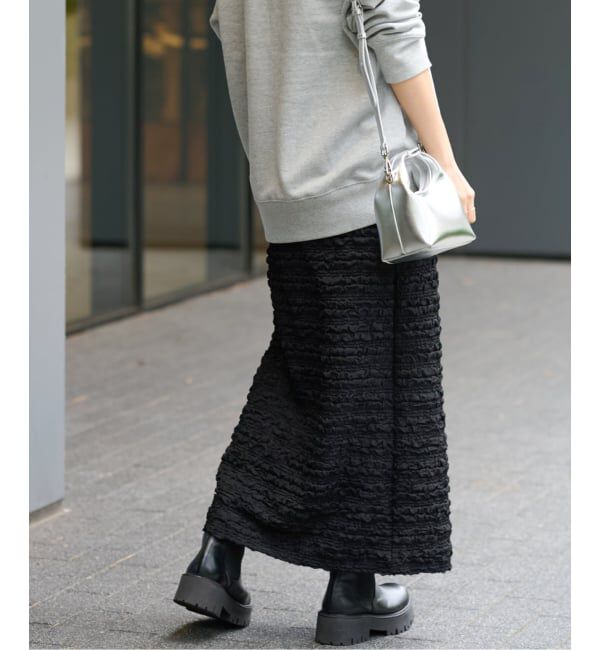 JOURNAL STANDARD relume「《WEB+一部店舗限定追加2》シャーリングジャガードスカート」|スカート|