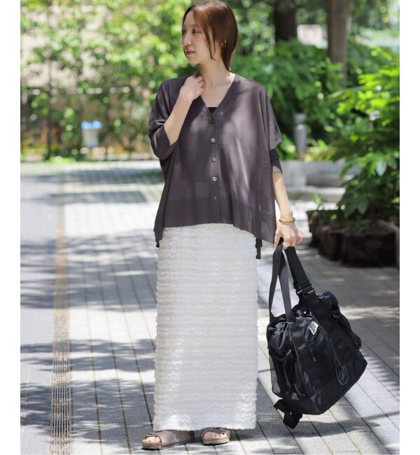 JOURNAL STANDARD relume「《WEB+一部店舗限定追加2》シャーリングジャガードスカート」|スカート|