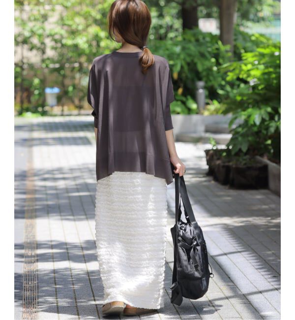 JOURNAL STANDARD relume「《WEB+一部店舗限定追加2》シャーリングジャガードスカート」|スカート|